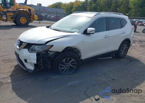 2016 Nissan Rogue Sl z USA, uszkodzony, nr VIN 5N1AT2MVXGC741662